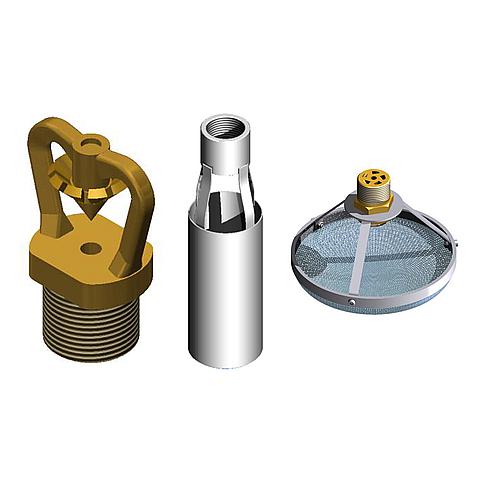 On request Dräger Fire Spray Nozzles